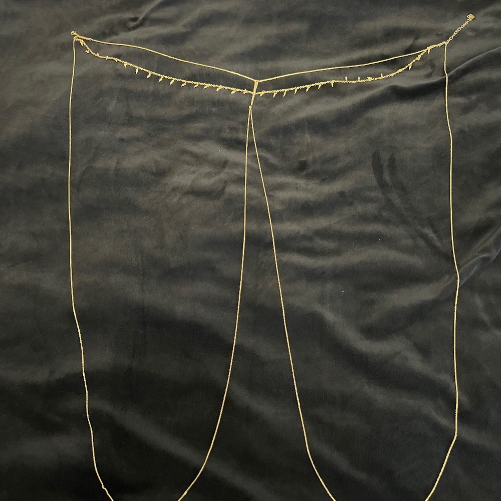 Kendra Scott gold body chain